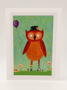 Whoose? Blank Greeting Card by Stormy Mochal