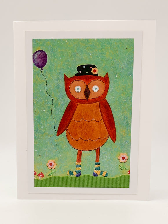 Whoose? Blank Greeting Card by Stormy Mochal