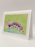 Cater Walk Blank Greeting Card by Stormy Mochal