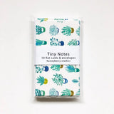 Succulent Tiny Note Cards by Honeyberry Studios