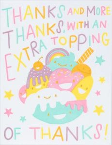 Sundae Thank You Greeting Card by Egg Press Manufacturing