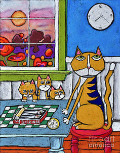Supper Time II Blank Greeting Card by David Hinds