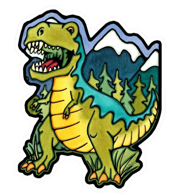 T. Rex Sticker by Sarah Angst