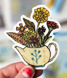 Teapot Sticker by Amy Rice
