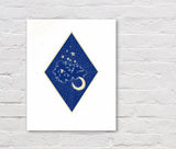 Wonders - The Moon Print by Cat Rocketship