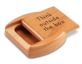 Think Outside the Box Quote 2” Flat Wide Secret Box by Heartwood Creations