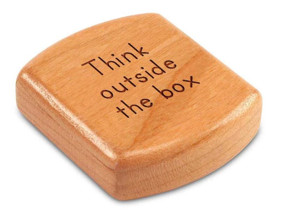Think Outside the Box Quote 2” Flat Wide Secret Box by Heartwood Creations