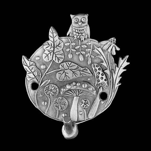 Toadstool with Owl Single Hook by Leandra Drumm Designs