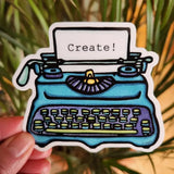 Typewriter Sticker by Sarah Angst