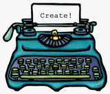 Typewriter Sticker by Sarah Angst