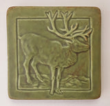 Caribou 4" x 4" Tile by Whistling Frog