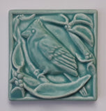 Cardinal 4" x 4" Tile by Whistling Frog