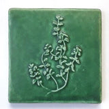 Thyme 4" x 4" Tile by Whistling Frog