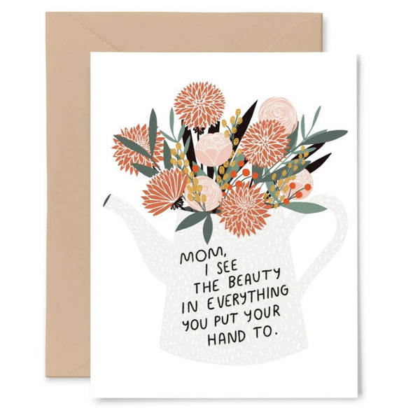 Flowers Mother's Day Greeting Card by Gingiber