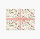 Wild Flowers Reversible Wrapping Paper by Oana Befort