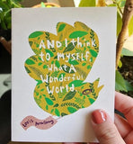 What a Wonderful World Greeting Card by Jake Putnam