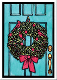 Wreath Greeting Card by Sarah Angst