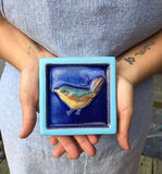 Small Wren Tile by Parran Collery